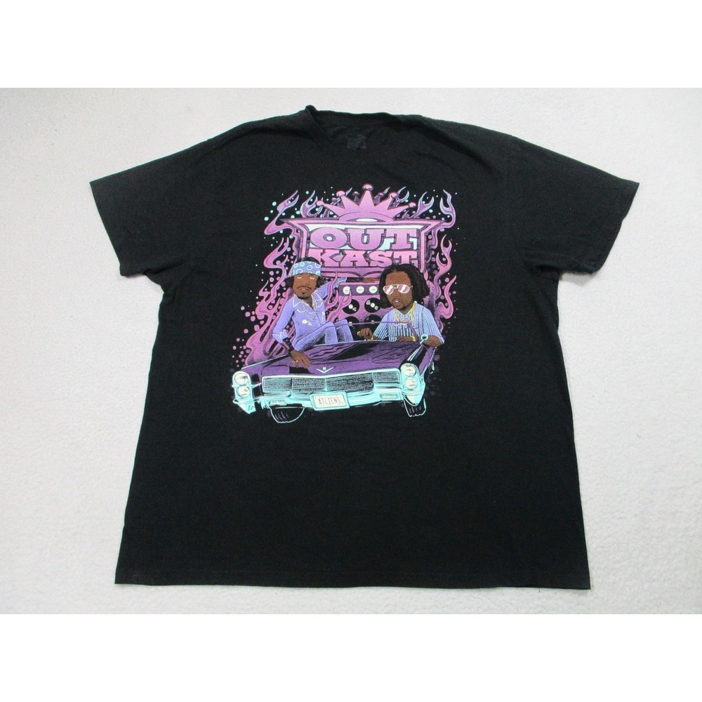 Outkast Shirt Mens XL Black ATLiens Car Graphic Hip Hop Rap Band Tee T-Shirt